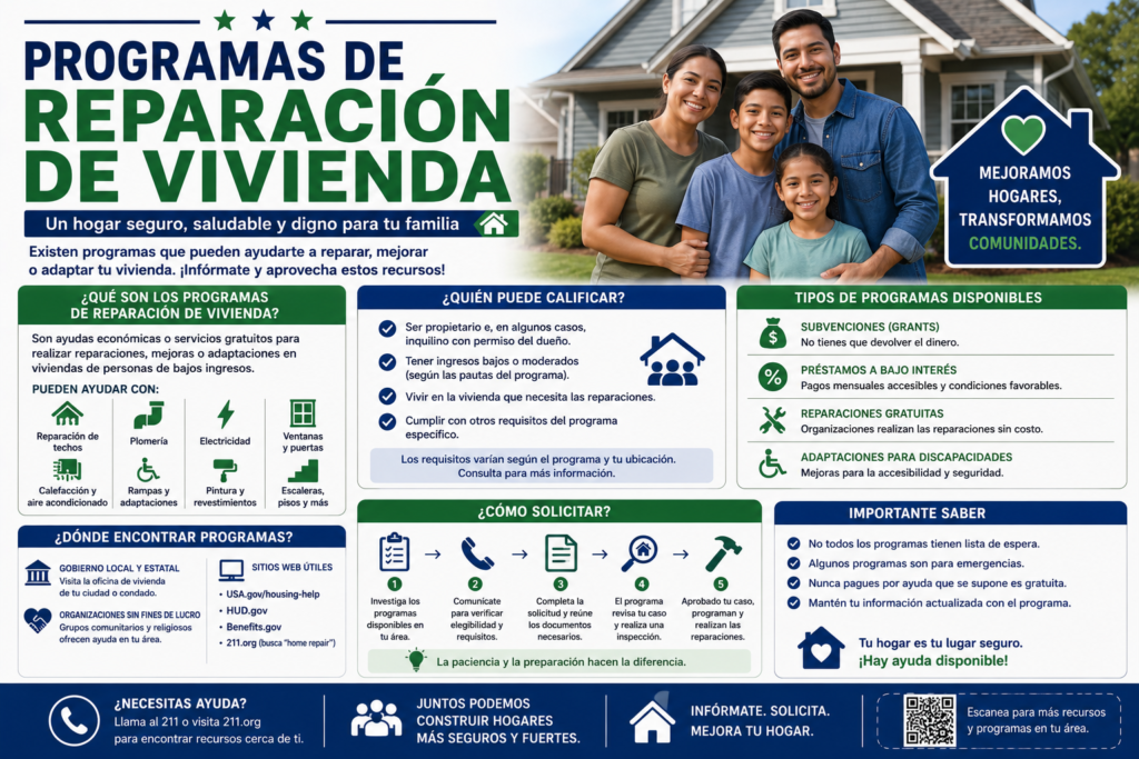programas de reparación de vivienda