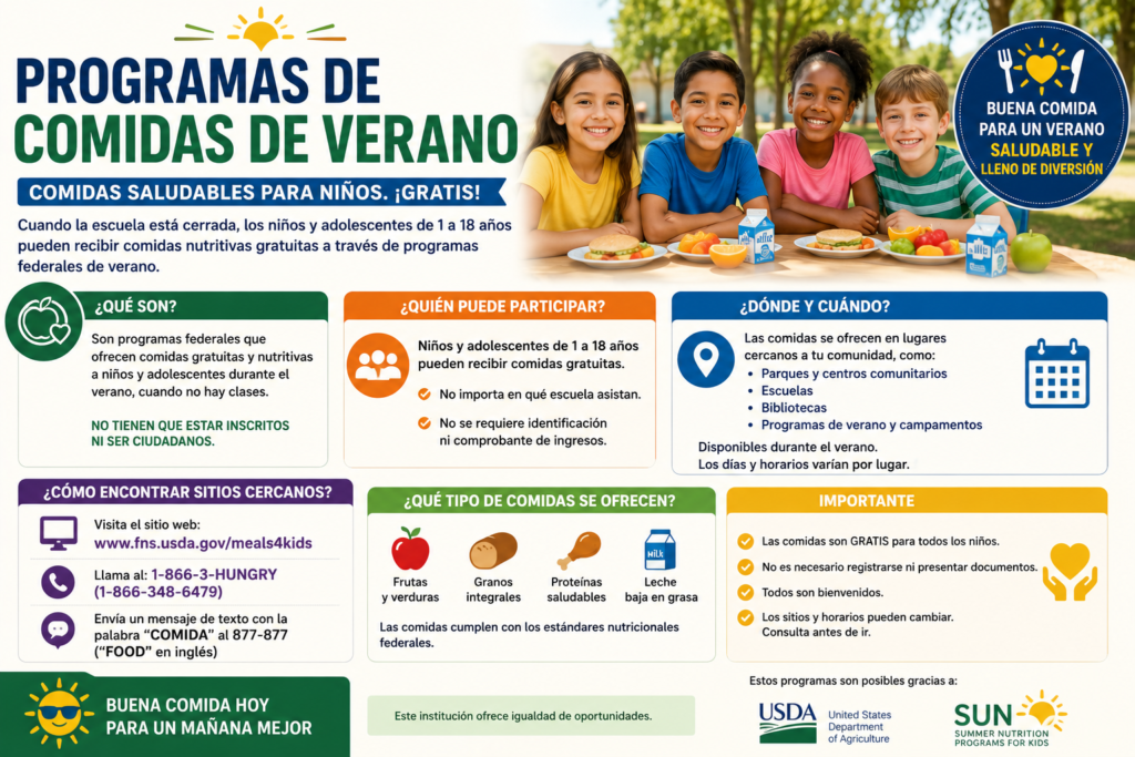 programas de comidas de verano